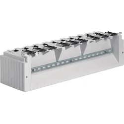 Hager ZAX022F Bodenaufbausockel Festplatz, KVS, Größe 2, Höhe: 250 mm, mit 9 Kabeleinführungen