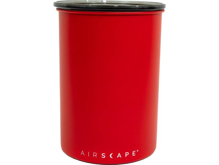 Planetary Design - Airscape - Koffiebonen - Voorraadpotten - Lucht dicht - Koffie - Staal - Mat rood - 500 gram