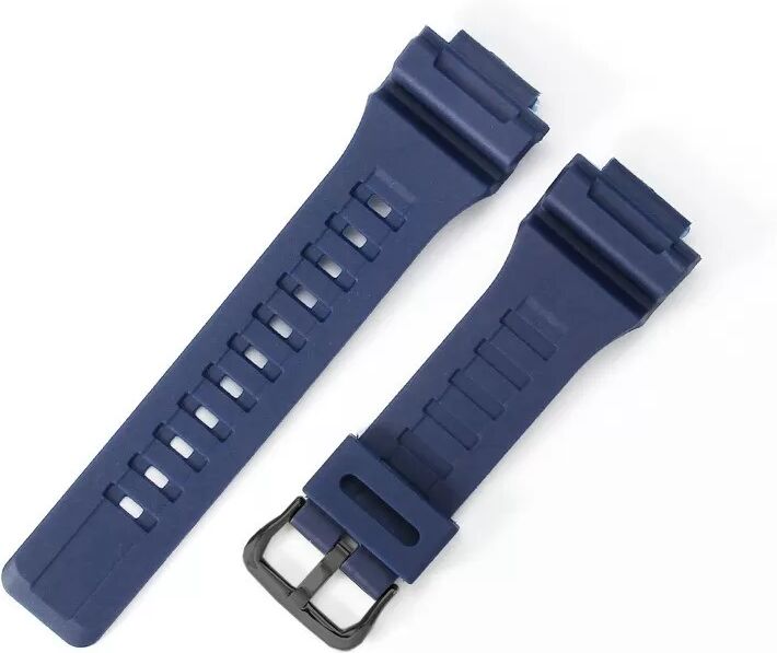 INF Silikonarmband kompatibel mit Casio Sportuhren AQ-S810W SGW-300H (TRT110, AEQ-110) Blau
