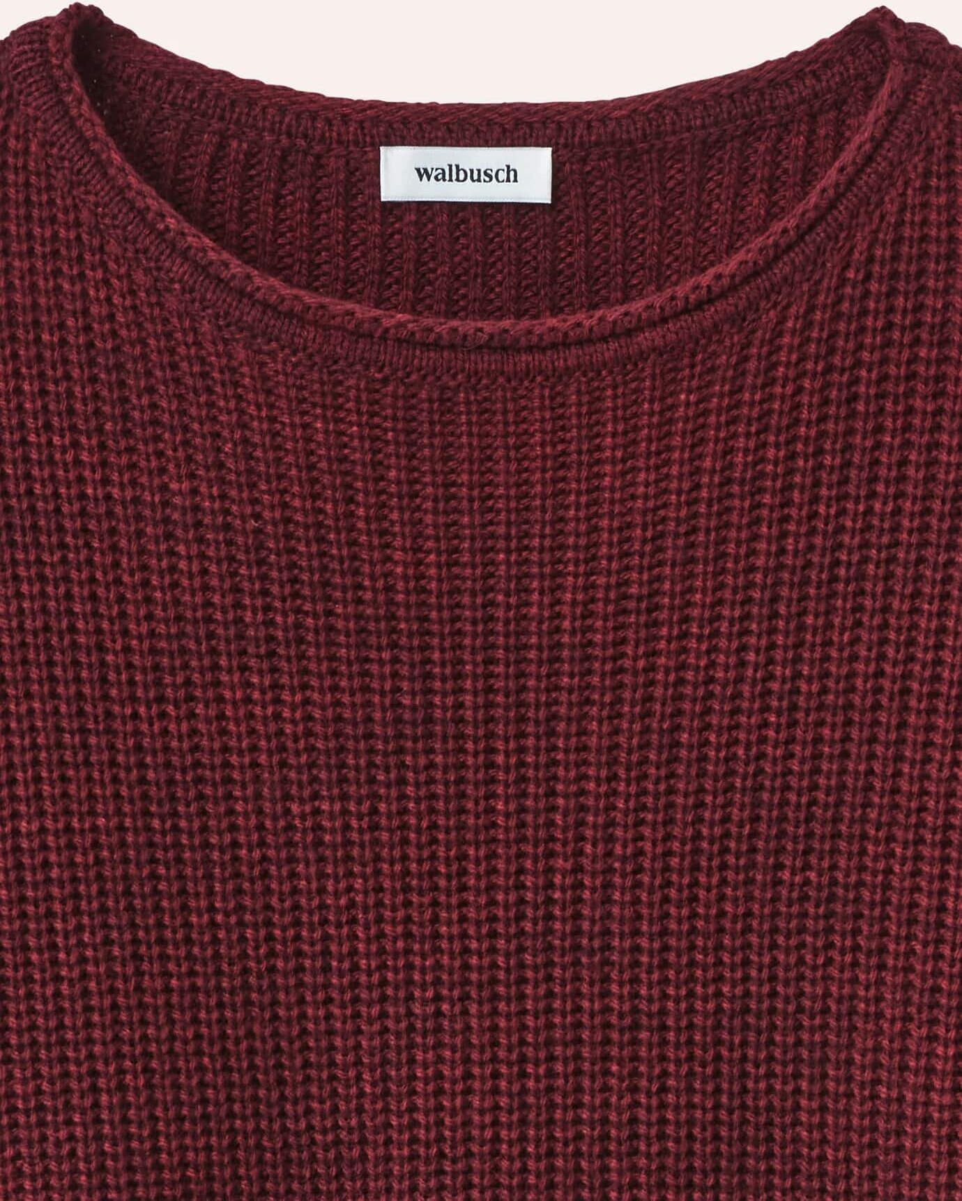 Walbusch Pullover mit Kimonoärmel, normale Größen, Farbe Rot, 44, moderner Boxy-Schnitt perfekt für Layering-Looks Damen