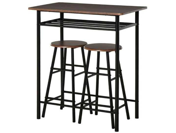 table de bar set de table de salle à manger 3 pièces avec 2 tabourets de bar table de cuisine et chaises table de bar et tabouret