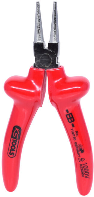 Pince à bec rond 1000V, 160 mm ; KS Tools (117.1297)