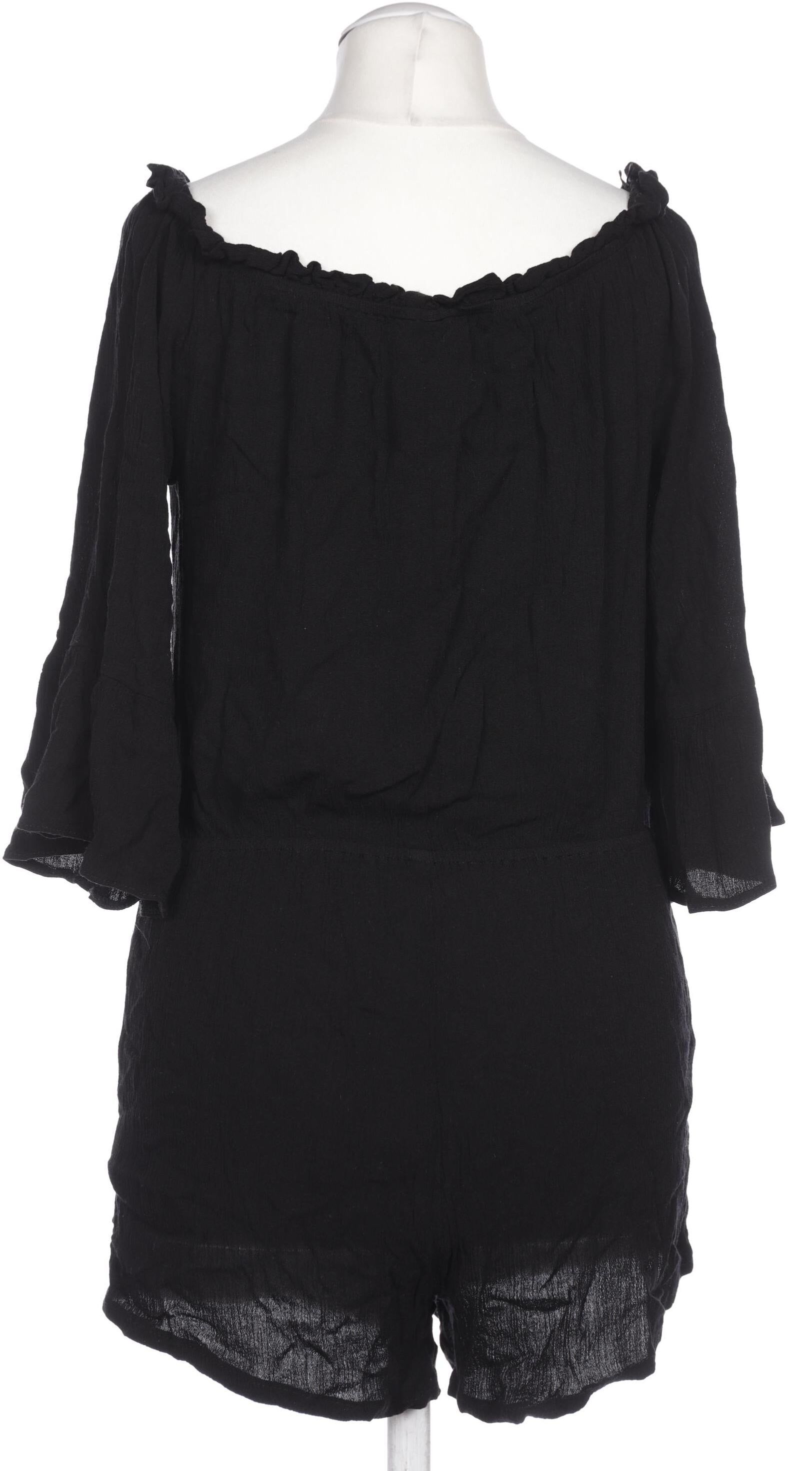 Topshop Damen Overall oder Jumpsuit, Schwarz, Gr. EU 36, Viskose - Second Hand