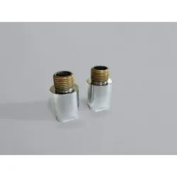 Zehnder Zubehör Adapterset Anschlussarmatur für Zehnder Yucca, Edelstahl, 976040 976040