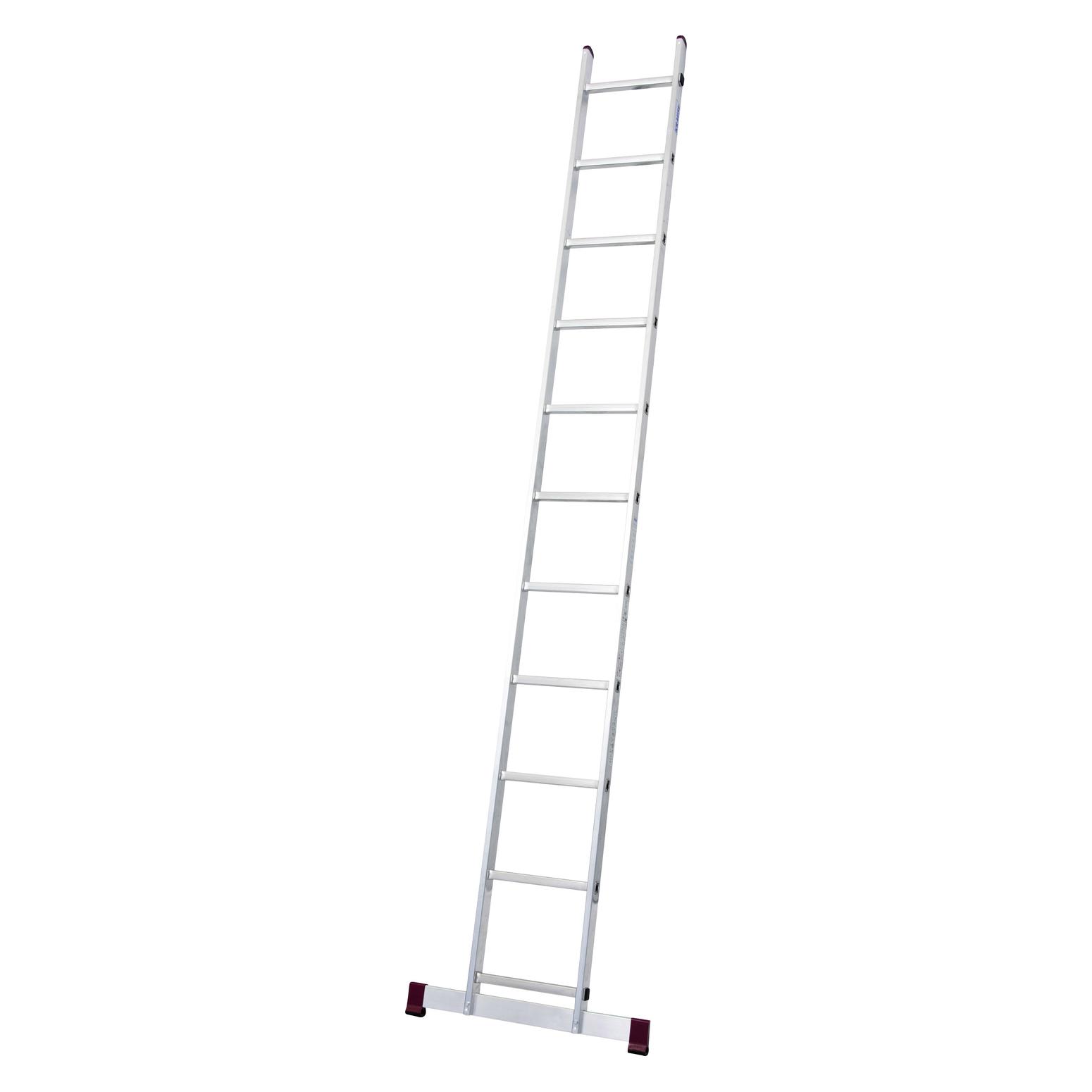 Krause Anlegeleiter CORDA silber 11 Sprossen, H: 310,0 cm (Anlegeleiter, 310 cm) (KE030115)