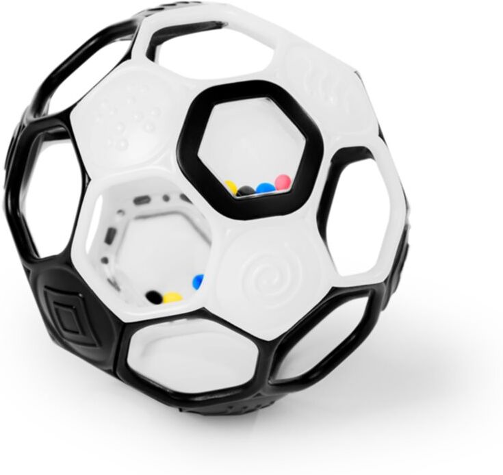 Oball Rattle Goals™ sensory ball Black & White 0m+ 1 pc