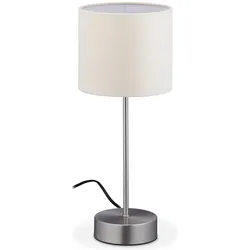 Relaxdays, Tischlampe, Nachttischlampe (E14)
