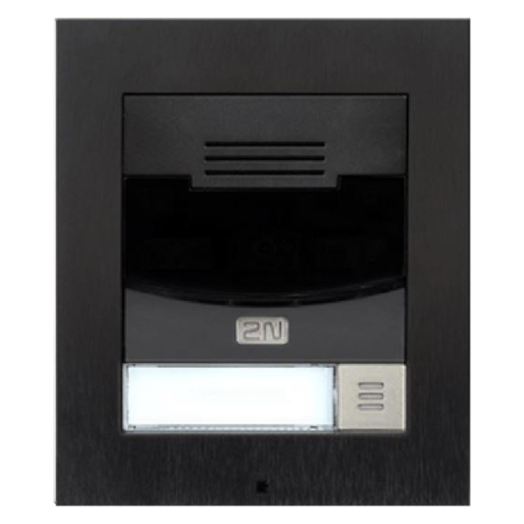 2N IP Türstation IP Solo ohne Kamera, Wandmontage, schwarz (Ethernet, Kabelgebunden) (9155301BS)