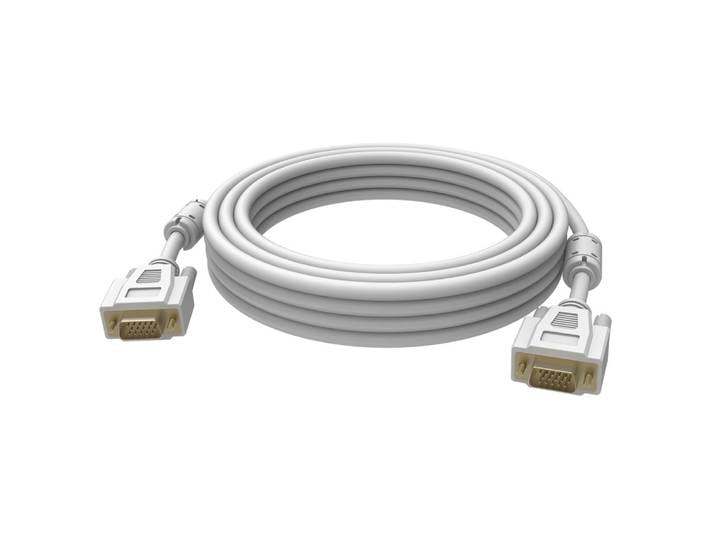 Vision 2x VGA 15-pin D-Sub, 10m, 10 m, VGA (D-Sub), VGA (D-Sub), Mâle, Mâle, Blanc TC 10MVGAP