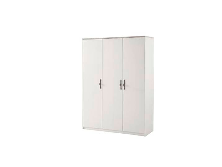 LIVOJO C11 Schlafzimmer Kleiderschrank Schrank 138 x 193 x 51 cm Pinie Weiß & Oslo Pinie