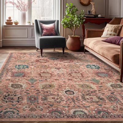 Well Woven Apollo Serapi Vienna Medallon Vintage Flat-Weave Area Rug