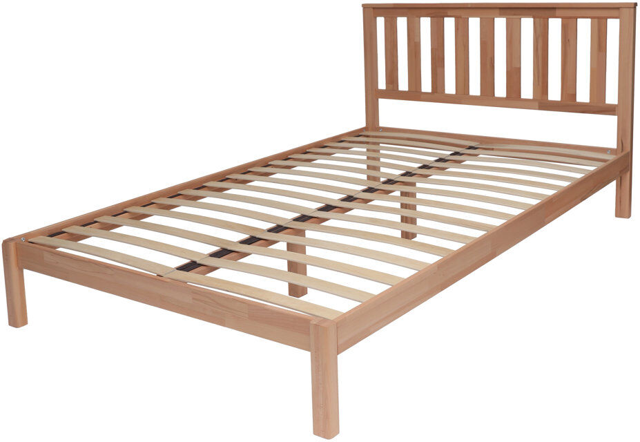 Lark Manor Mize solid wood bed 120cm W x 200cm D