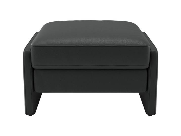 Albula schwarz Leder H 47 B 70 cm - Möbel Konfigurator: Traummöbel individuell zusammenstellen