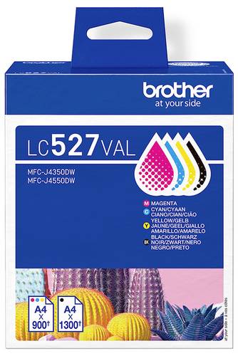 Brother Druckerpatrone LC527 Value Pack - 4er-Pack - Sc Original Kombi-Pack Cyan, Gelb, Magenta, Schwarz LC527VAL