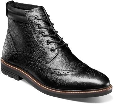 Nunn Bush Odell II Wingtip Lace Up Boot - Mens 12 Black Boot W