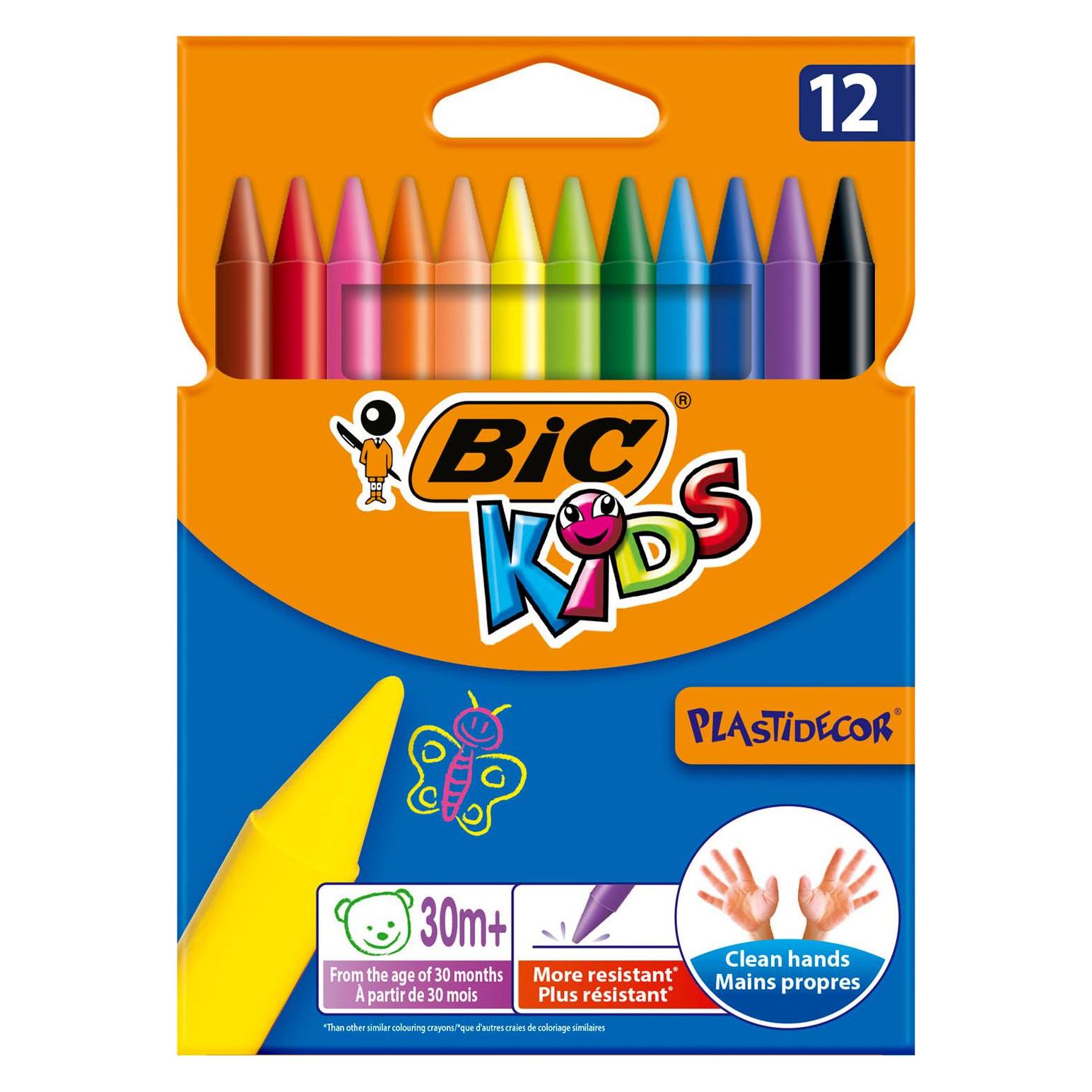 Bic Kids Plastidecor Farbe Kreide (12x) (920299)