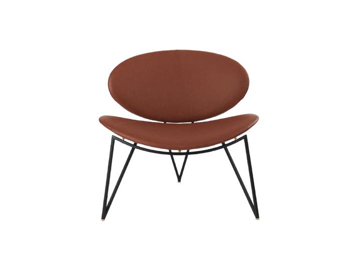 Echtleder Design Loungesessel „Semper“ Cognac AYTM