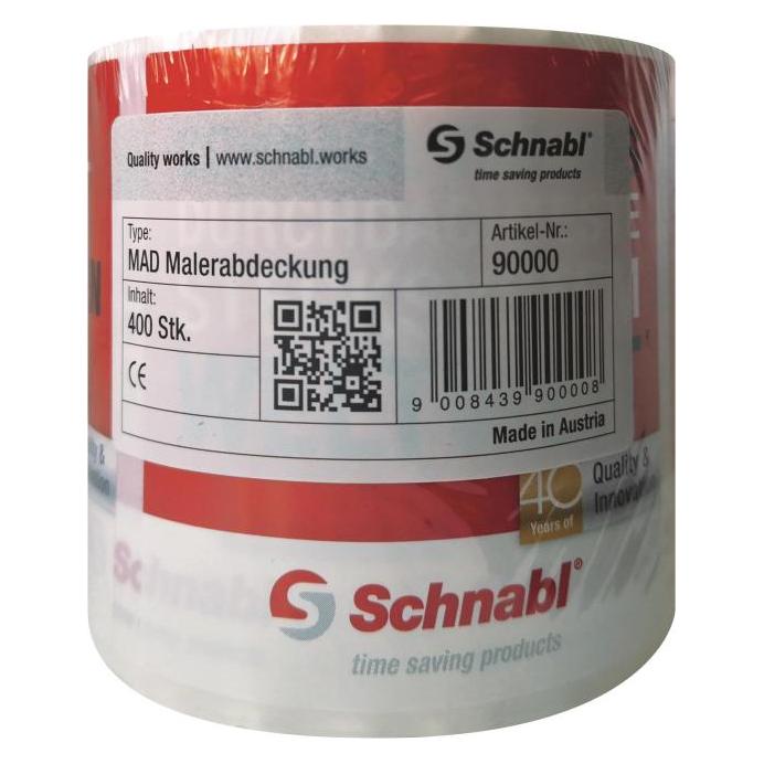 Schnabl MAD Malerabdeckung 90000 1VE = 1ROlle = 400Stück (70 mm) (90000)