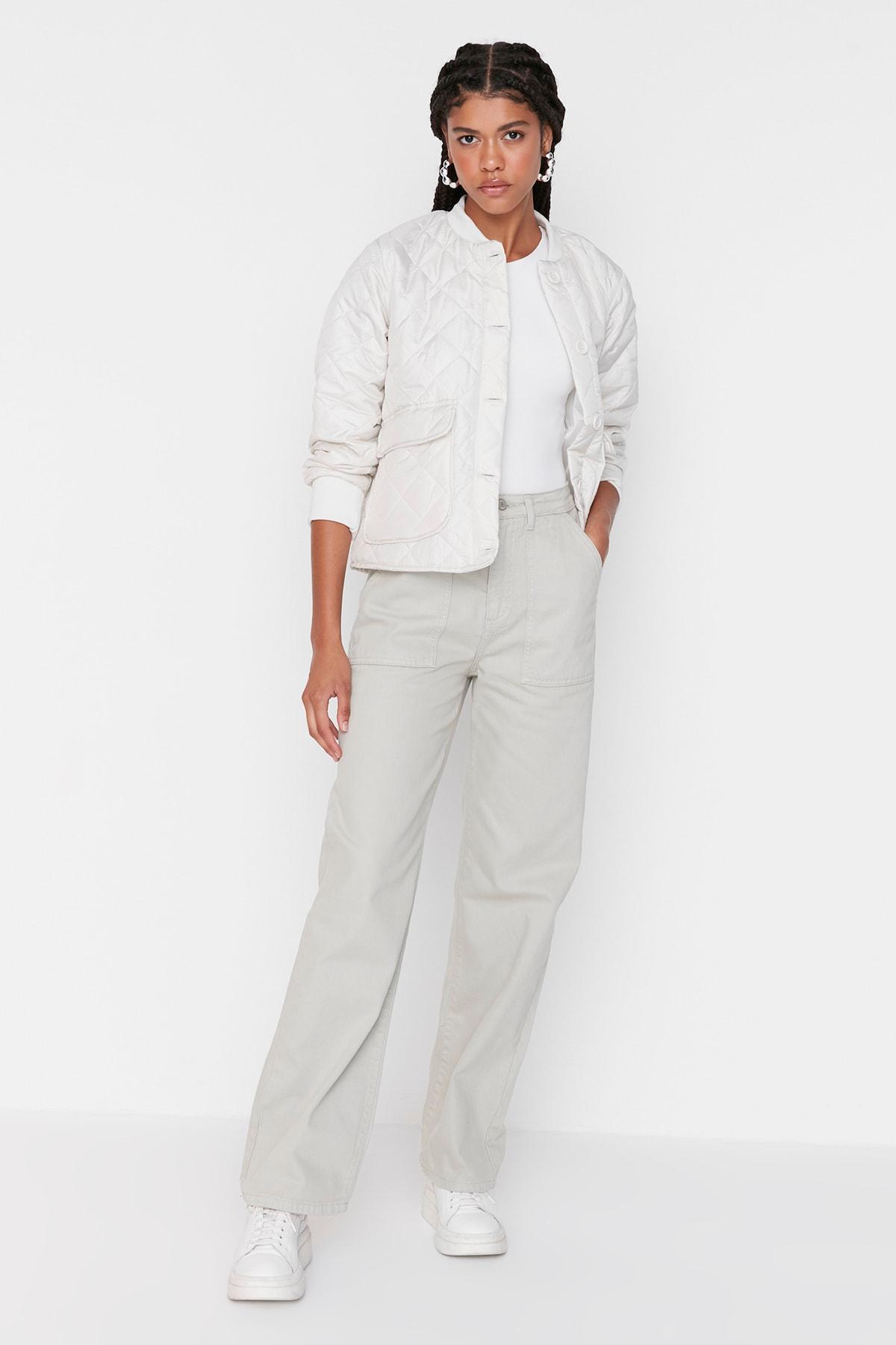 Trendyol Femmes/Filles Taille haute lâche jeans