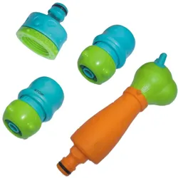 Bradas Bewässerungsset für Kinder BLACK LINE für 1/2" oder 5/8" Schlauch Multifunktionsdüse + Systemteile ECO-4540