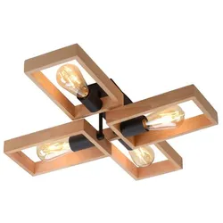 JUST LIGHT. Deckenleuchte Frame Holz