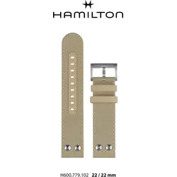 Hamilton - Khaki Aviation Band-set Textil Beige 22/22 H694.779.102 - beige