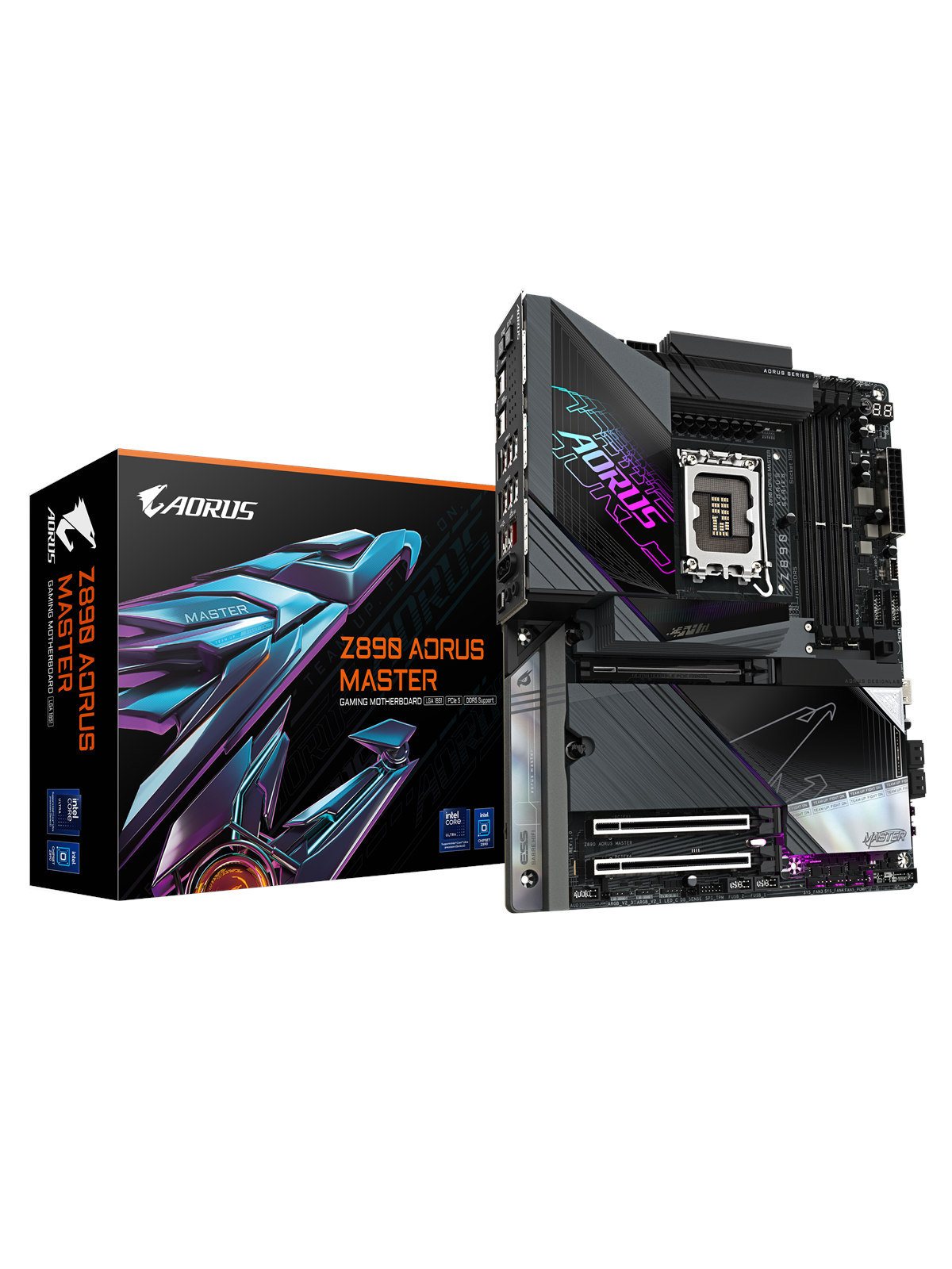 GIGABYTE Z890 AORUS MASTER Mainboard - Intel Z890 - Intel LGA1851 - DDR5 RAM - ATX