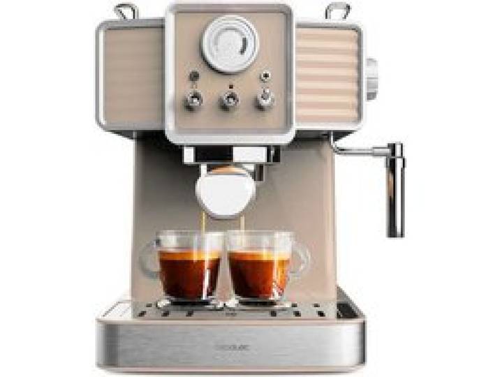 Cecotec Machine à Café Expresso Power Espresso 20 Tradizionale Beige Clair