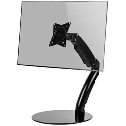 MonLines MTH002B neigbarer Monitor Ständer/Standfuss (Tisch, 27", 6.50 kg), Monitor Halterung, Schwarz