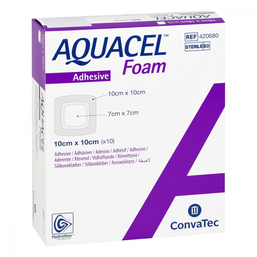 ConvaTec (Germany) GmbH Aquacel Foam adhäsiv 10x10 cm Verband 09508533