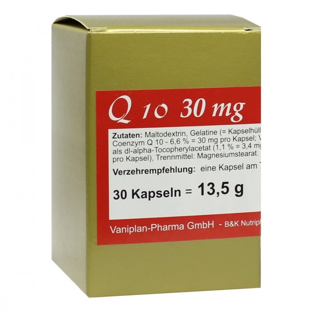 FBK-Pharma GmbH Q10 30 mg Kapseln 02577442