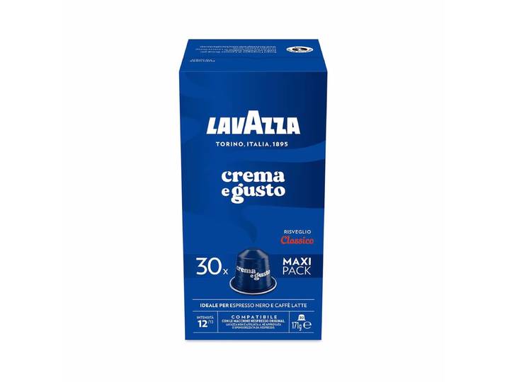 Lavazza Crema e Gusto Classico Kaffee 30 Aluminium Kapseln (für Nespresso® Haushaltsmaschinen) Kaffee Kapseln 30 Stück – Diverse