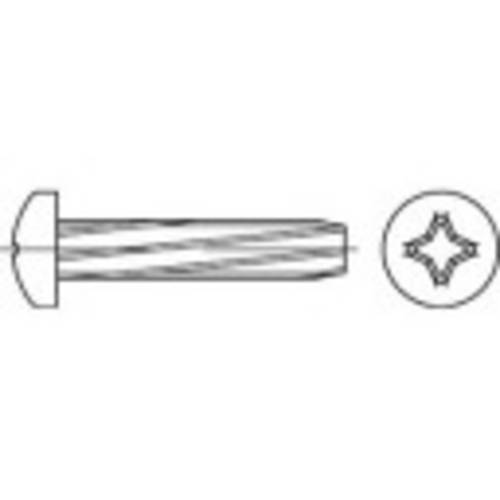 TOOLCRAFT 141749 Schneidschrauben M4 6mm Kreuzschlitz Phillips DIN 7516 Stahl galvanisch verzinkt 2000St.