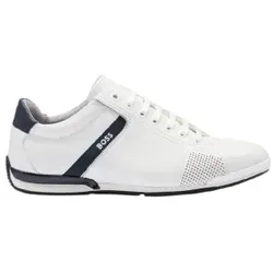 BOSS für Herren. 50498282 Saturn Lederschuhe weiß (40), Wohnung, Schnürsenkel, Lässig