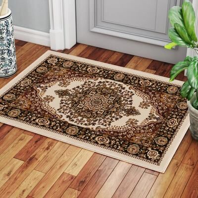 Kodotan sofa Ivory 2 ft. x 3 ft. Luxury Area Rug, 0.43 Pile Height – Sophisticated Warmth for Any Room - 2 ft. x 3 ft.