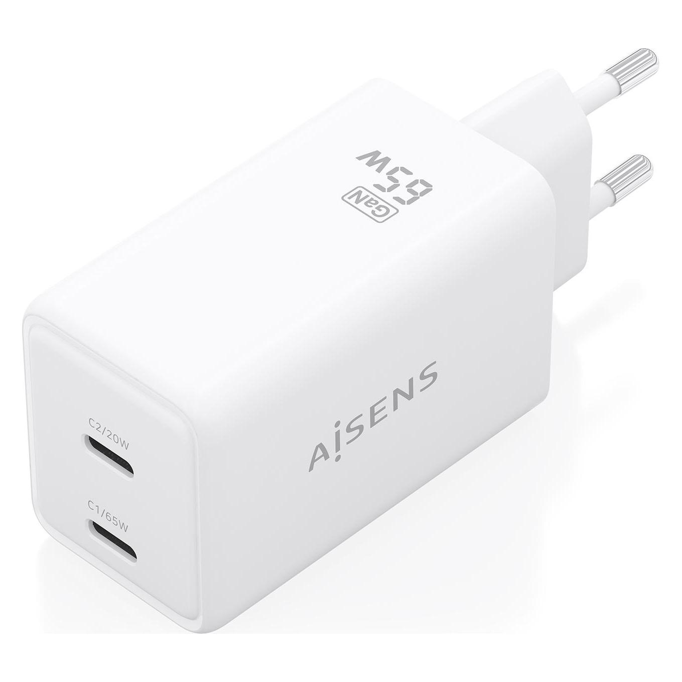 Aisens ASCH-65W2P078-W (65 W, 2 Ports) (ASCH-65W2P078-W)