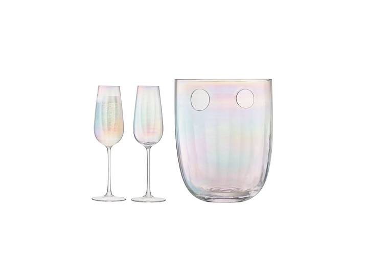 3-teiliges Champagner-Set „Pearl“ Perlmutt LSA International