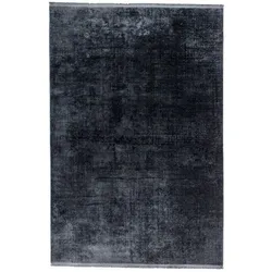 SCHÖNER WOHNEN-Kollektion Webteppich Velvet 140 x 200 cm Mischgewebe Grau Dunkelgrau