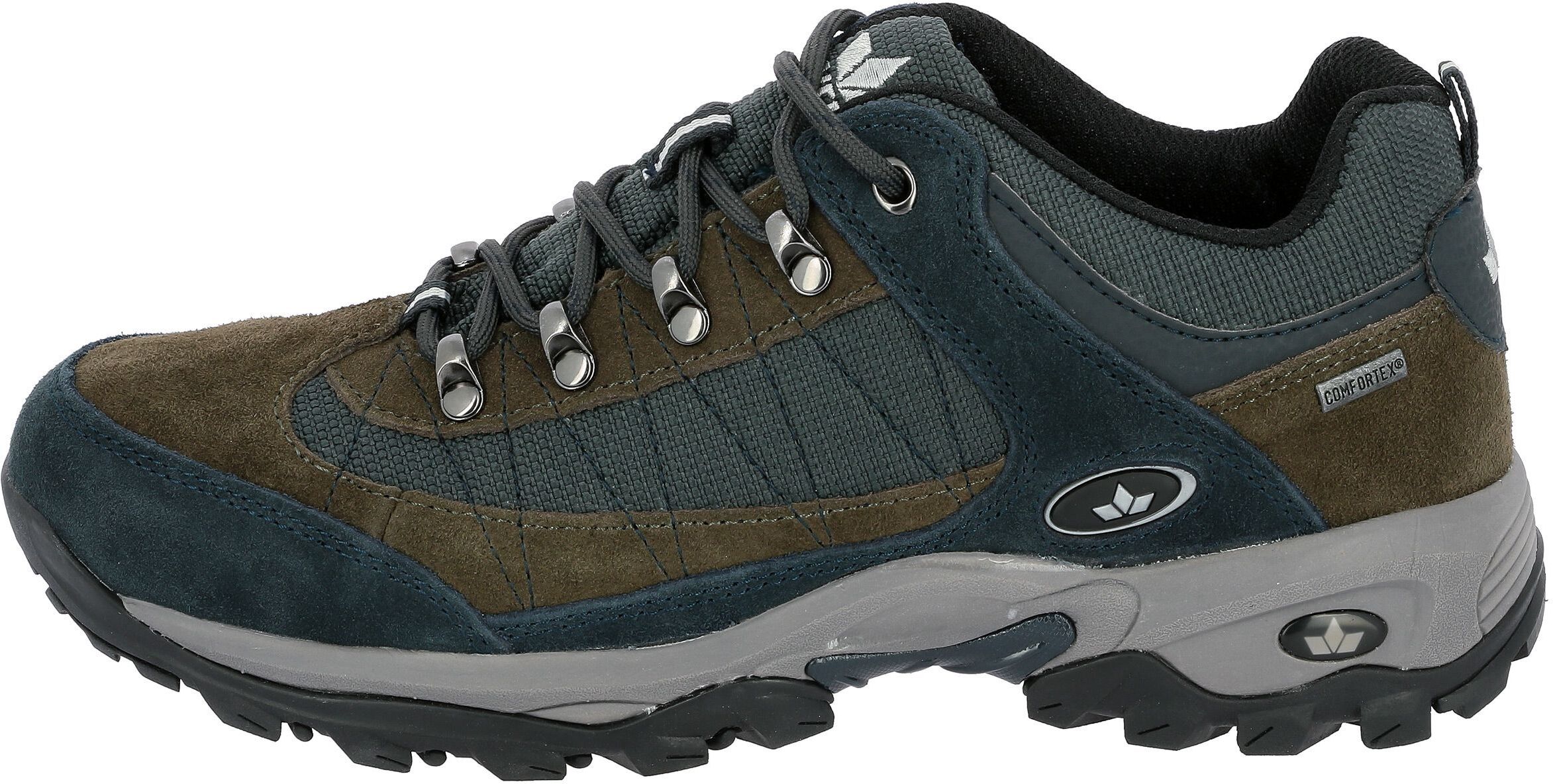 Wanderschuh LICO "Trekkingschuh Santana", Herren, Gr. 49, grau, Veloursleder, Schuhe Wanderschuh grau 49