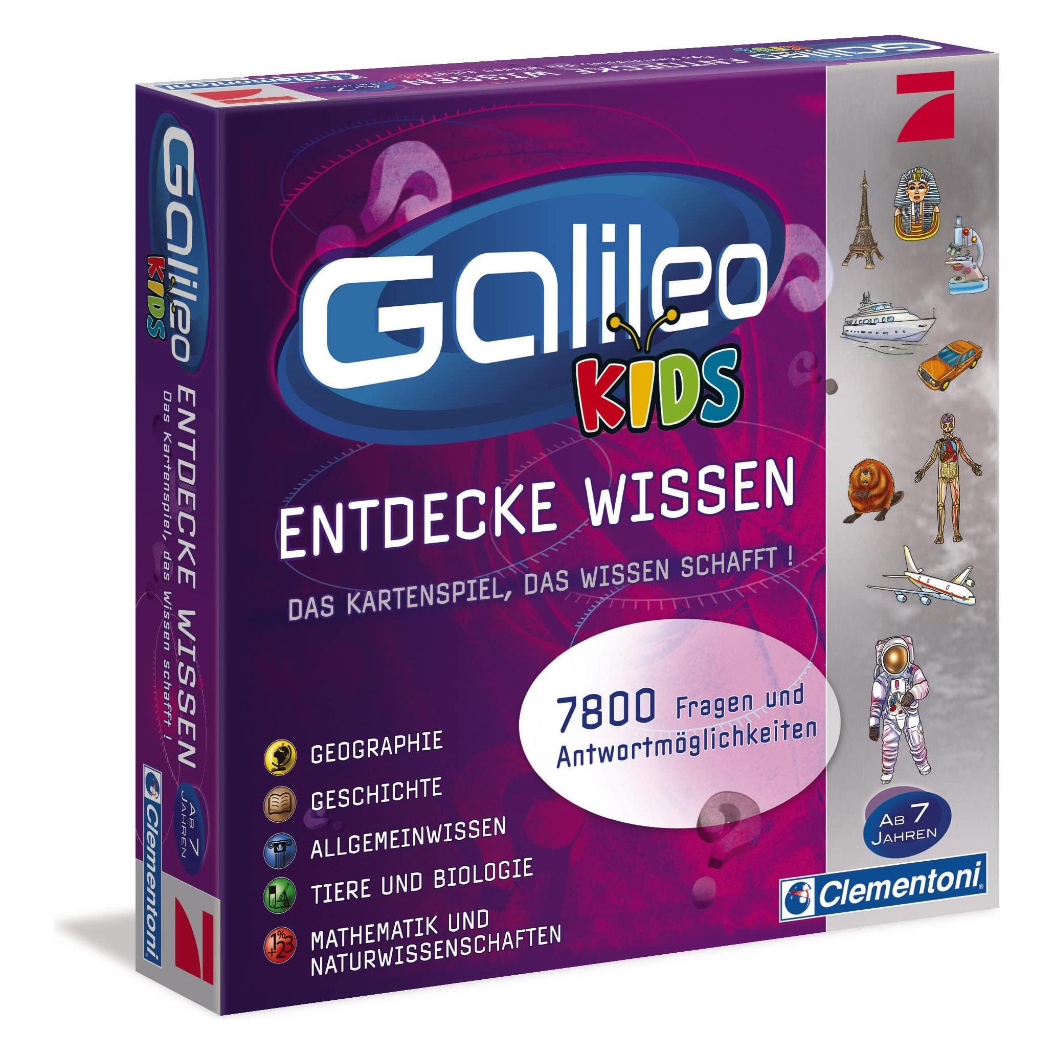 Clementoni Galileo Kids Das grosse WissensQuiz (Deutsch, 2 - 4 Spieler) (69159)