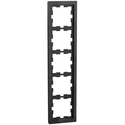 Merten MEG4050-6547 D-Life Stein Rahmen, 5fach, Schiefer geschliffen MEG40506547