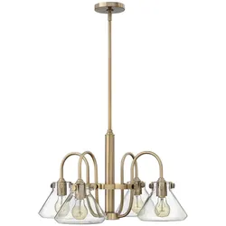 Elstead Lighting, Kronleuchter, Congress Kronleuchter E27 4-fach 41cm Gebürstetes Karamell (68.60 cm)