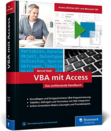 Bernd Held - VBA mit Access: Das umfassende Handbuch mit VBA-Lösungen für Access 2010 bis Access 2021. Inkl. Makro-Lösungen und Praxisbeispielen - Preis vom 09.10.2026 07:28:09 h