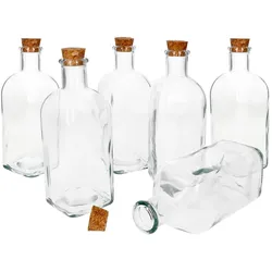 6er Set Vivalto Flasche 500ml Korkverschluss 79886*****Standort: Regal E