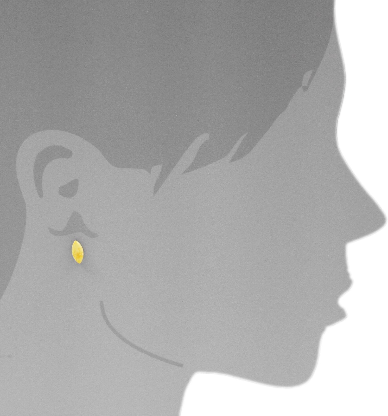 Paar Ohrstecker OSTSEE-SCHMUCK "Ostsee-Schmuck Ohrstecker Klassisch Ohrstecker Klassisch", weiß (weiß, neutral), Ohrringe, Damen, 11 x 5mm, Silber 925 (Sterlingsilber), Paar Ohrstecker