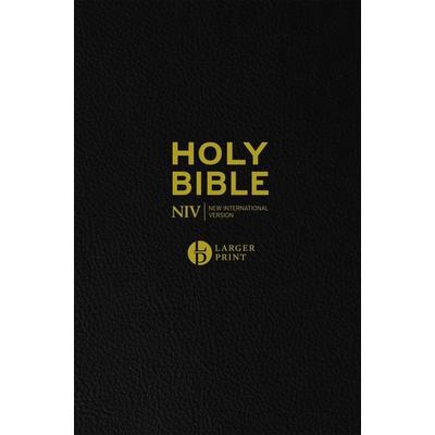 NIV Larger Print Black Leather Bible, Taschenbuch von New International Version, Hodder & Stoughton, 978-1-5293-9133-6
