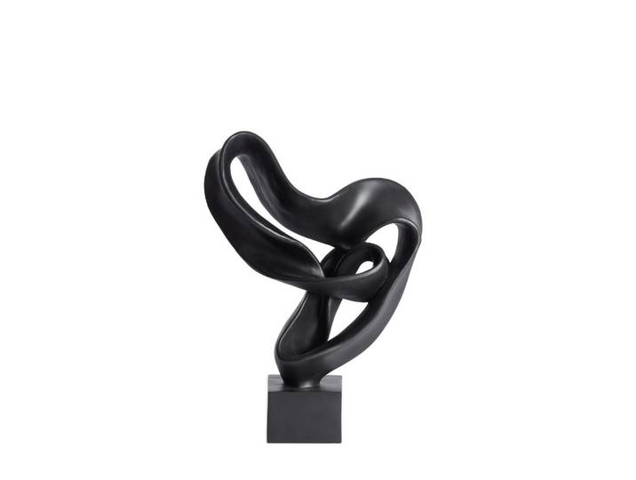 Light & Living Skulptur, Schwarz, Kunststoff, 14.5x44.5x33 cm, stehend, Dekoration, Dekofiguren & Skulpturen, Skulpturen