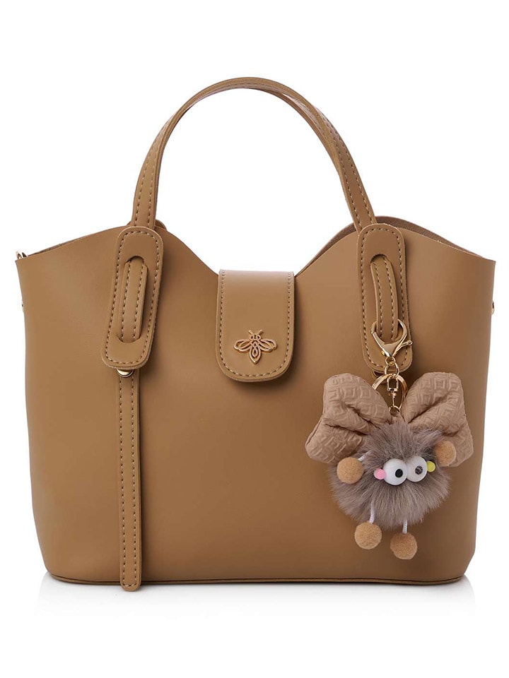 Lucky Bees Henkeltasche ''Celeste'' in Kamel - (B)25 x (H)21 x (T)11 cm - onesize