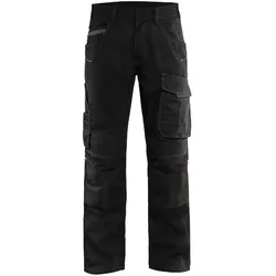 Stretch Servicehose "1495" - C148 - schwarz/dunkelgrau