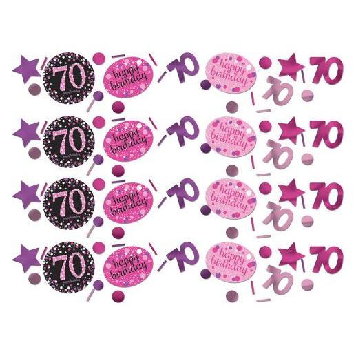 Magni 9901744 - Konfetti 70 Sparkling Celebration Pink Folie / Papier 34 g, Streudeko (12 Stk.) (9901744)